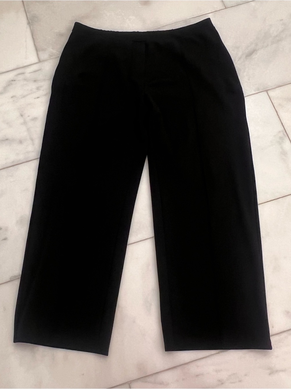 J. Jill Wearever Collection Black Pull On Straight-Leg Women's Pants.  Size L